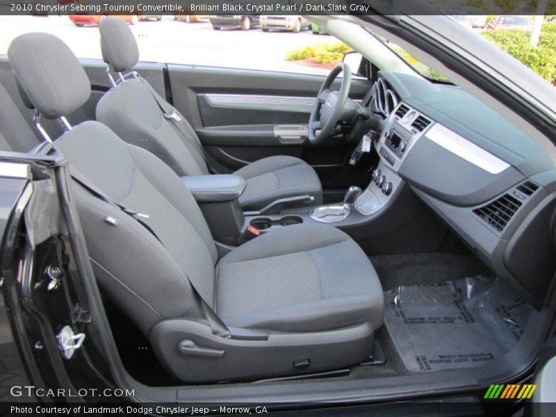 Brilliant Black Crystal Pearl / Dark Slate Gray 2010 Chrysler Sebring Touring Convertible