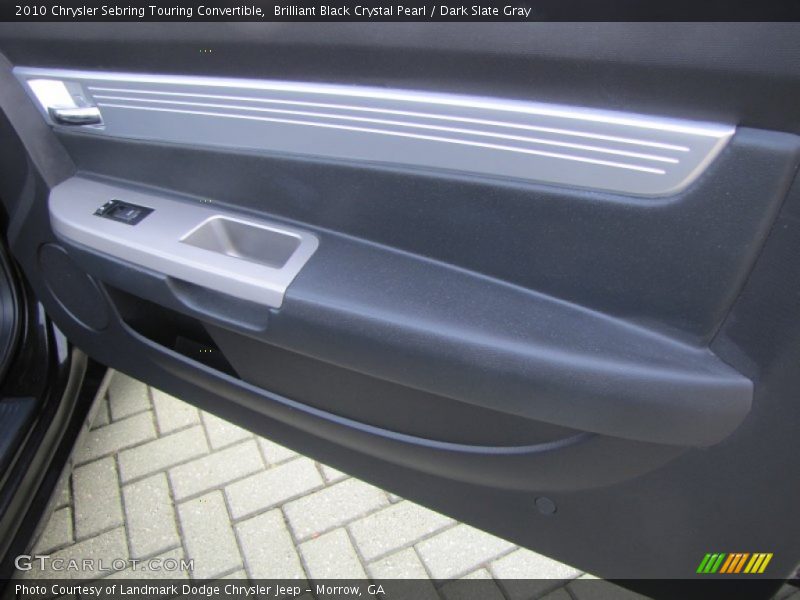 Brilliant Black Crystal Pearl / Dark Slate Gray 2010 Chrysler Sebring Touring Convertible