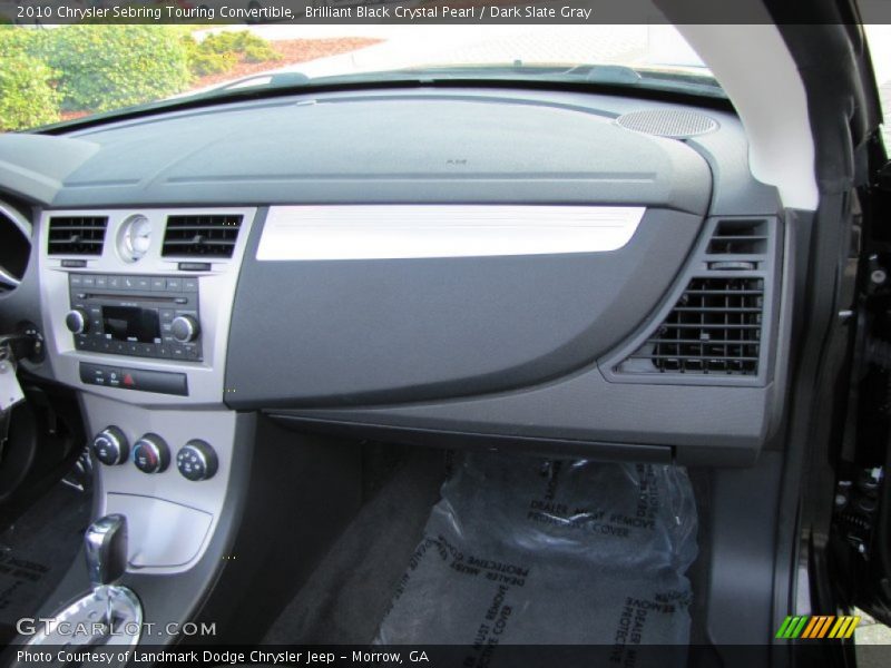 Brilliant Black Crystal Pearl / Dark Slate Gray 2010 Chrysler Sebring Touring Convertible