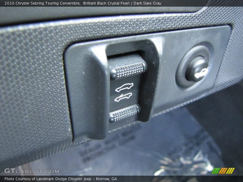 Brilliant Black Crystal Pearl / Dark Slate Gray 2010 Chrysler Sebring Touring Convertible
