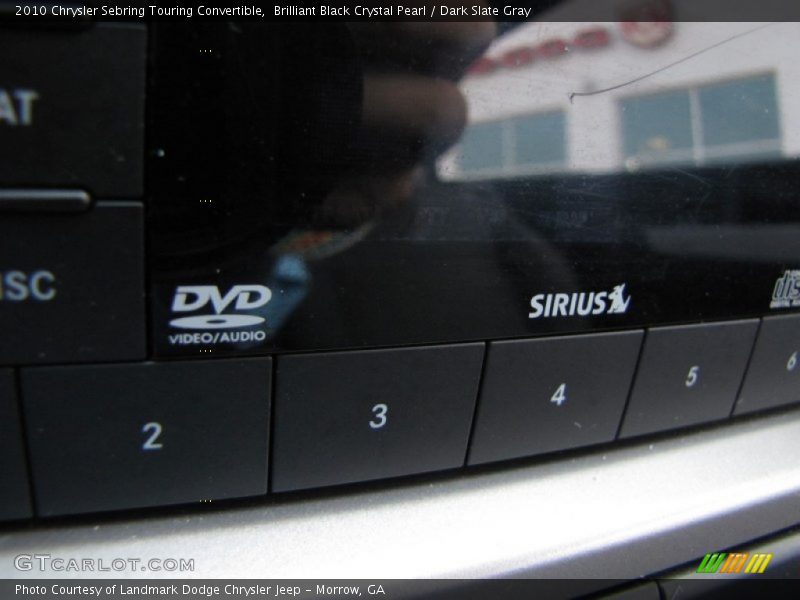 Brilliant Black Crystal Pearl / Dark Slate Gray 2010 Chrysler Sebring Touring Convertible