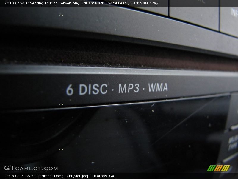Brilliant Black Crystal Pearl / Dark Slate Gray 2010 Chrysler Sebring Touring Convertible