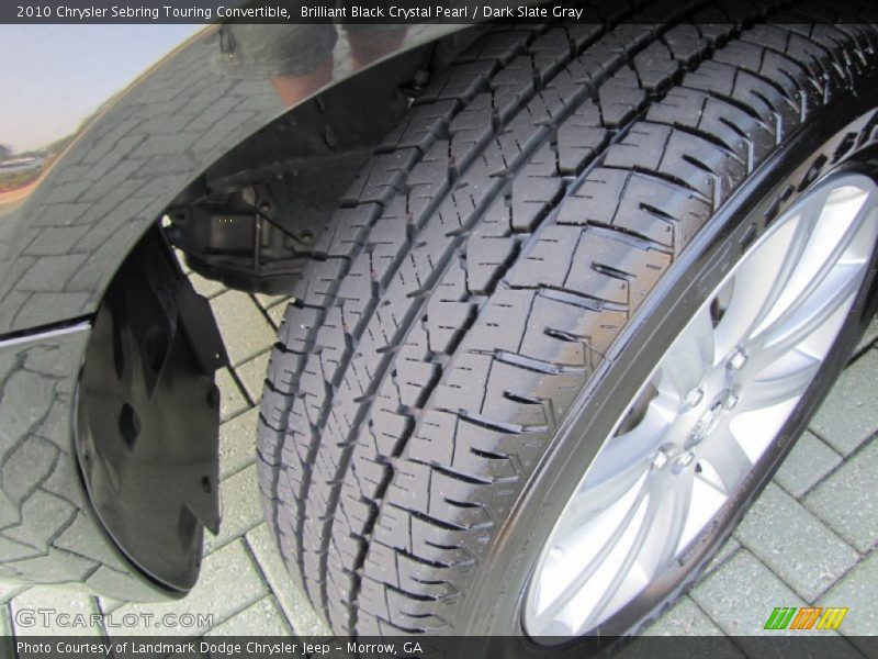 Brilliant Black Crystal Pearl / Dark Slate Gray 2010 Chrysler Sebring Touring Convertible