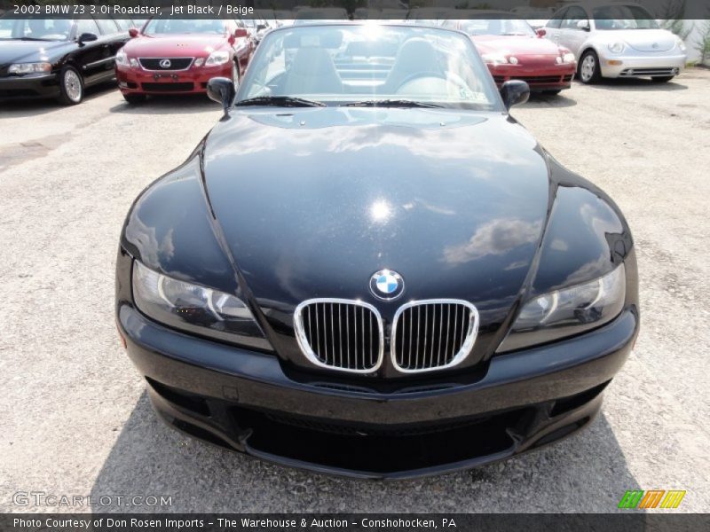 Jet Black / Beige 2002 BMW Z3 3.0i Roadster