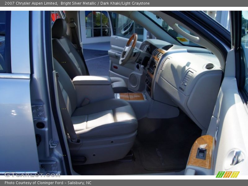 Bright Silver Metallic / Dark Khaki/Light Graystone 2007 Chrysler Aspen Limited
