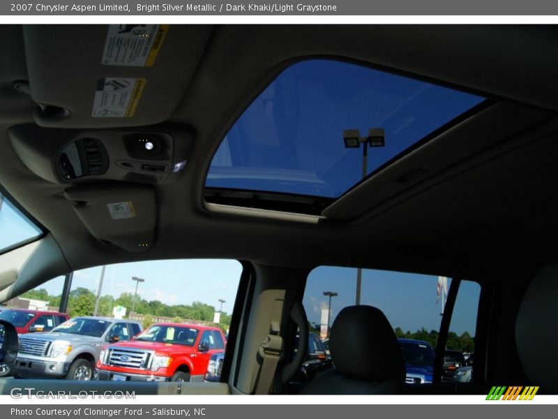 Bright Silver Metallic / Dark Khaki/Light Graystone 2007 Chrysler Aspen Limited