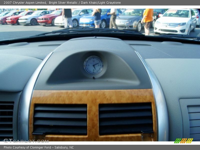 Bright Silver Metallic / Dark Khaki/Light Graystone 2007 Chrysler Aspen Limited