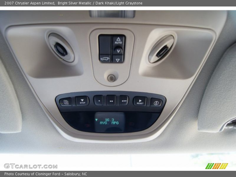 Bright Silver Metallic / Dark Khaki/Light Graystone 2007 Chrysler Aspen Limited