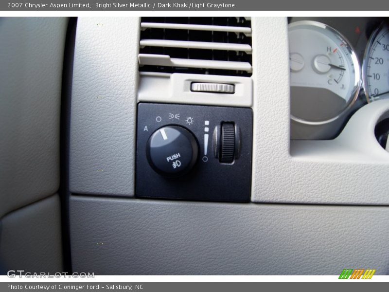 Bright Silver Metallic / Dark Khaki/Light Graystone 2007 Chrysler Aspen Limited