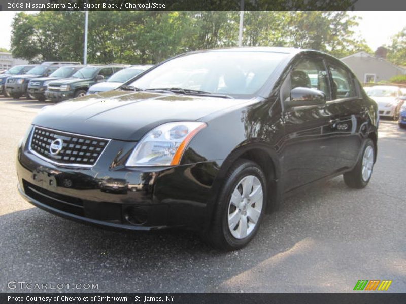 Super Black / Charcoal/Steel 2008 Nissan Sentra 2.0