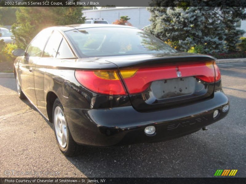 Sable Black / Black 2002 Saturn S Series SC2 Coupe