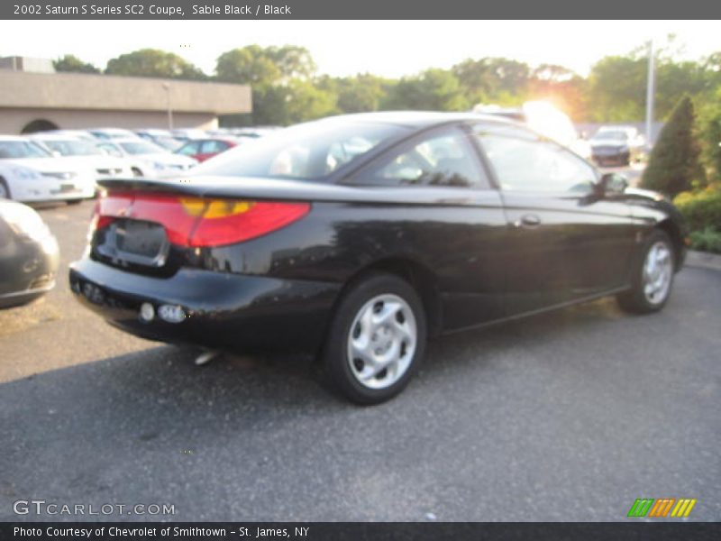 Sable Black / Black 2002 Saturn S Series SC2 Coupe