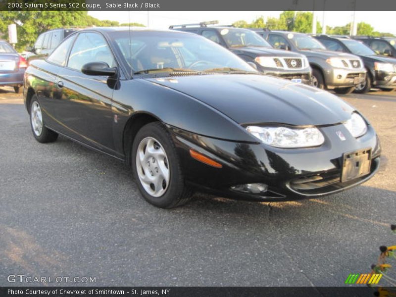 Sable Black / Black 2002 Saturn S Series SC2 Coupe