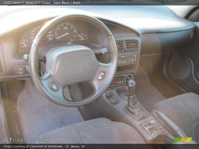 Sable Black / Black 2002 Saturn S Series SC2 Coupe