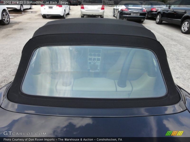 Jet Black / Beige 2002 BMW Z3 3.0i Roadster