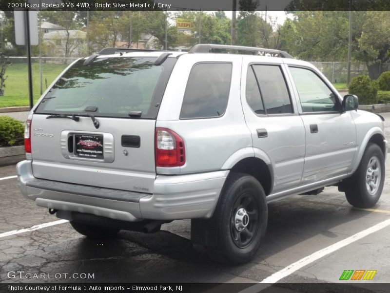 Bright Silver Metallic / Gray 2003 Isuzu Rodeo S V6 4WD
