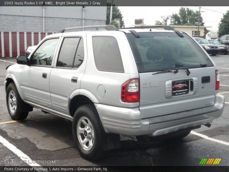 Bright Silver Metallic / Gray 2003 Isuzu Rodeo S V6 4WD