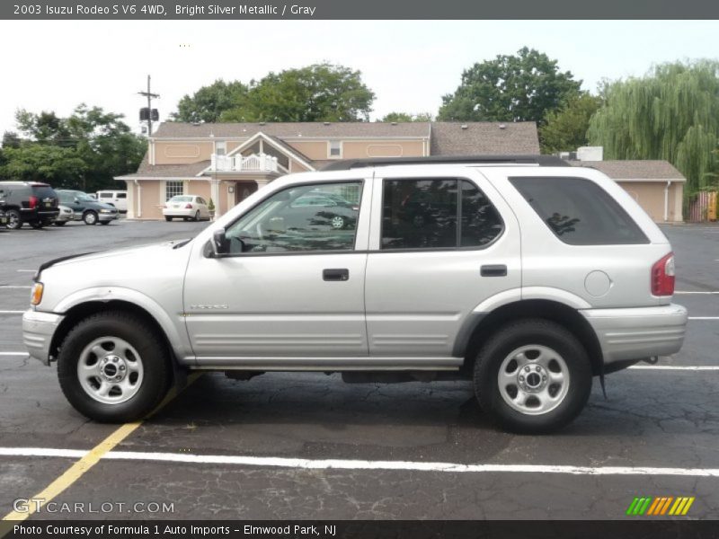 Bright Silver Metallic / Gray 2003 Isuzu Rodeo S V6 4WD