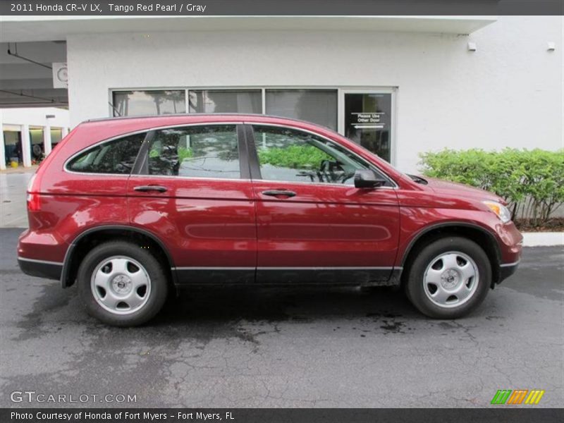 Tango Red Pearl / Gray 2011 Honda CR-V LX