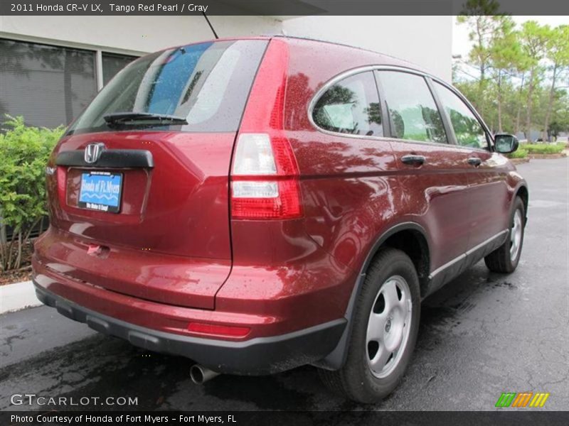 Tango Red Pearl / Gray 2011 Honda CR-V LX