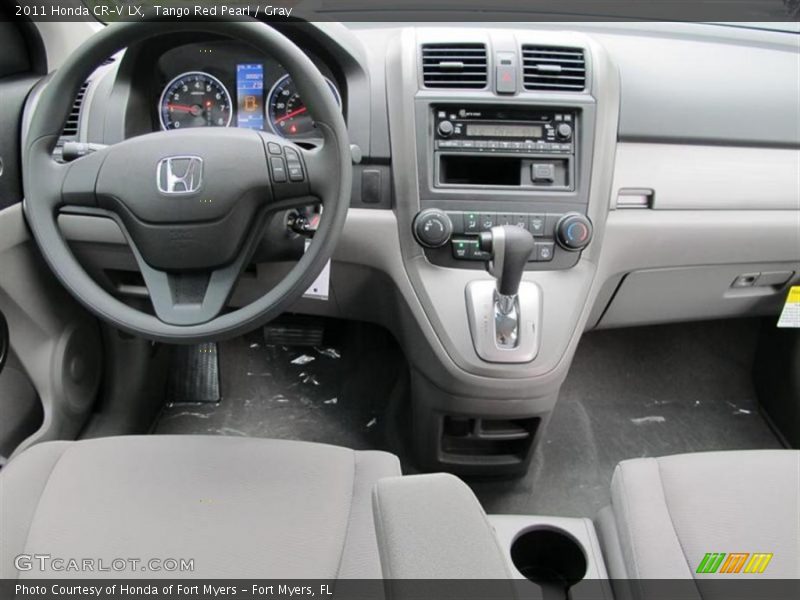 Tango Red Pearl / Gray 2011 Honda CR-V LX