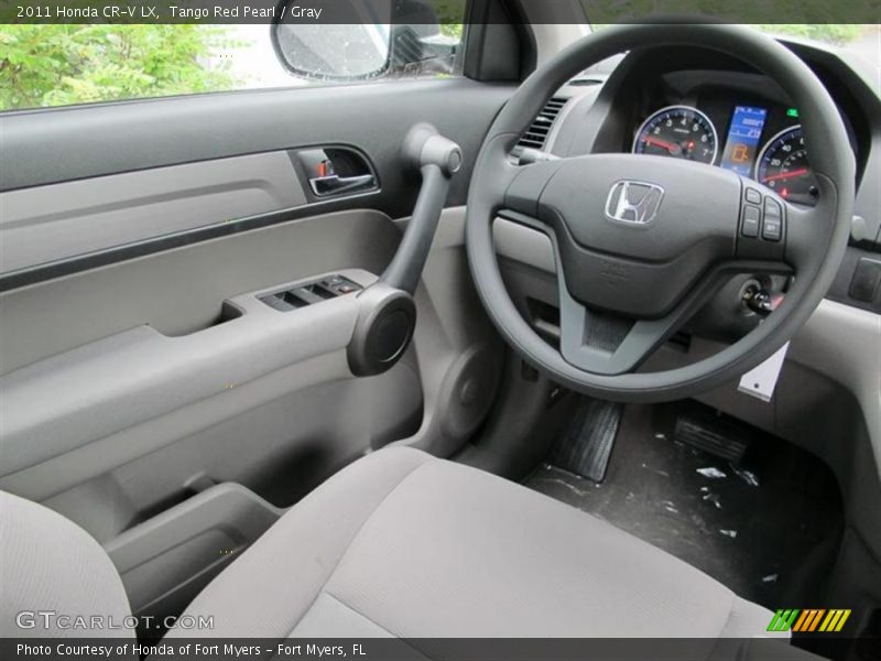 Tango Red Pearl / Gray 2011 Honda CR-V LX