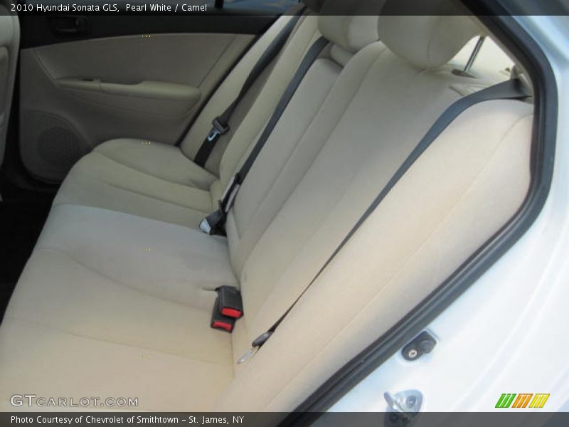 Pearl White / Camel 2010 Hyundai Sonata GLS