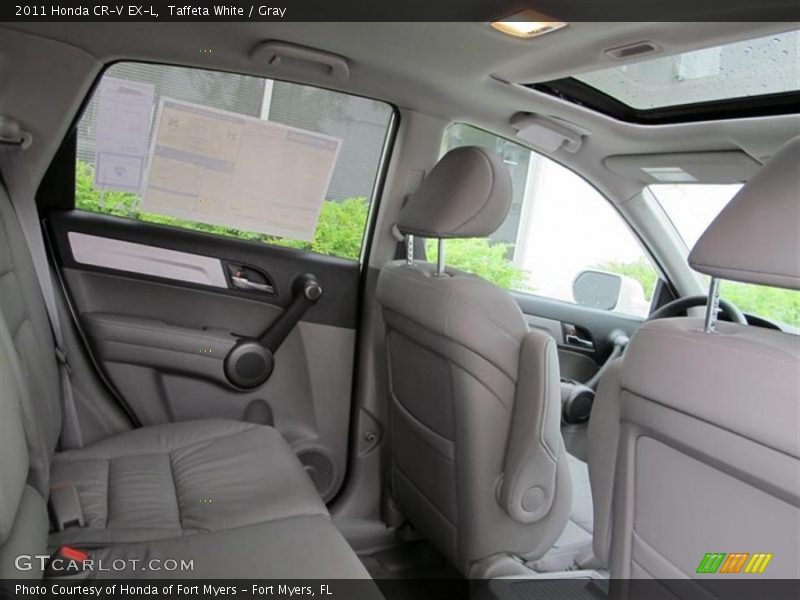 Taffeta White / Gray 2011 Honda CR-V EX-L
