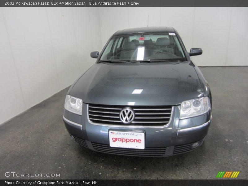 Blue Anthracite Pearl / Grey 2003 Volkswagen Passat GLX 4Motion Sedan