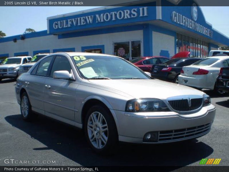 Silver Birch Metallic / Black 2005 Lincoln LS V8