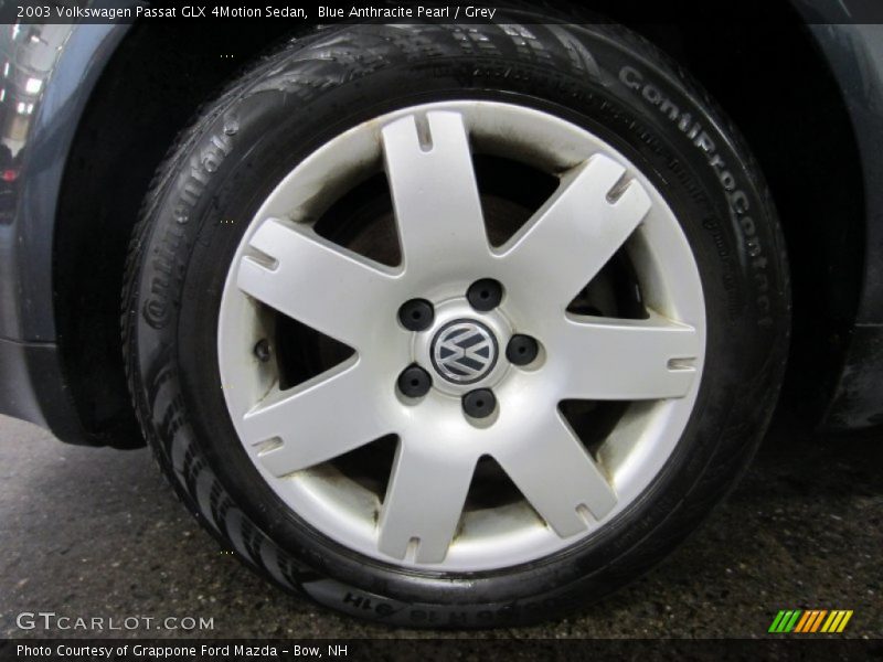 Blue Anthracite Pearl / Grey 2003 Volkswagen Passat GLX 4Motion Sedan