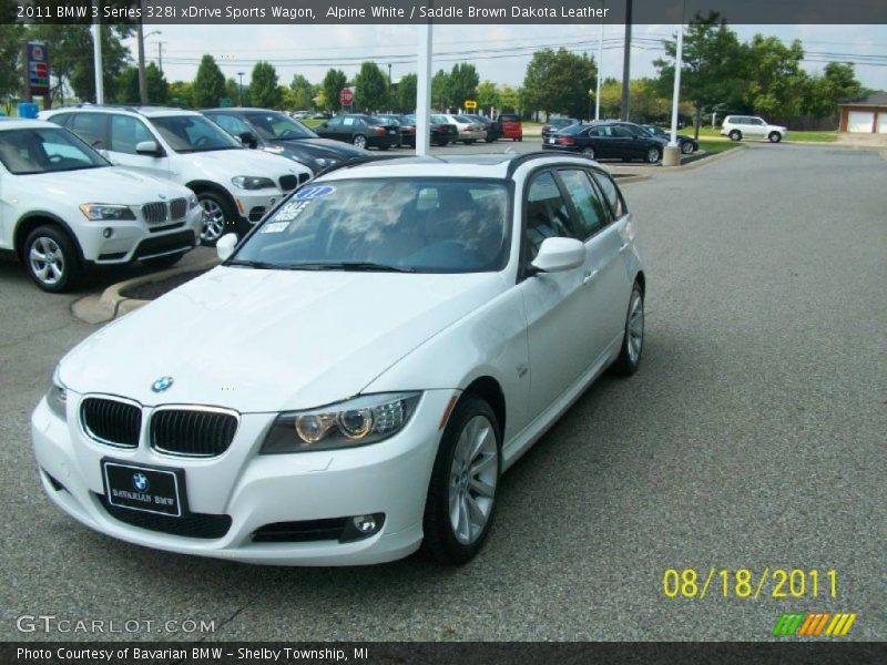 Alpine White / Saddle Brown Dakota Leather 2011 BMW 3 Series 328i xDrive Sports Wagon