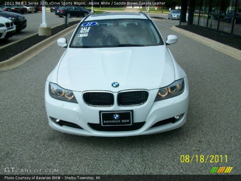 Alpine White / Saddle Brown Dakota Leather 2011 BMW 3 Series 328i xDrive Sports Wagon
