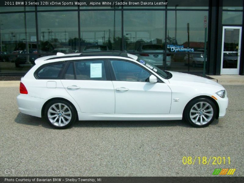 Alpine White / Saddle Brown Dakota Leather 2011 BMW 3 Series 328i xDrive Sports Wagon