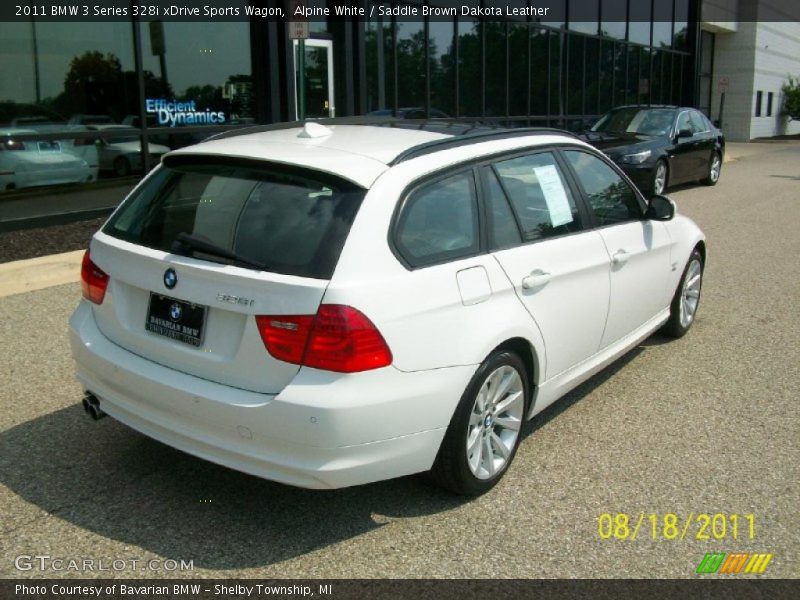 Alpine White / Saddle Brown Dakota Leather 2011 BMW 3 Series 328i xDrive Sports Wagon