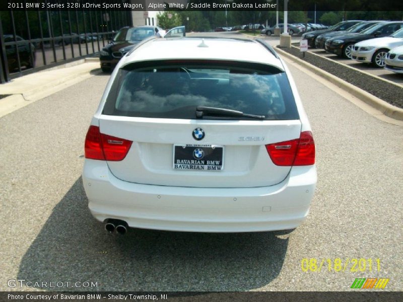 Alpine White / Saddle Brown Dakota Leather 2011 BMW 3 Series 328i xDrive Sports Wagon