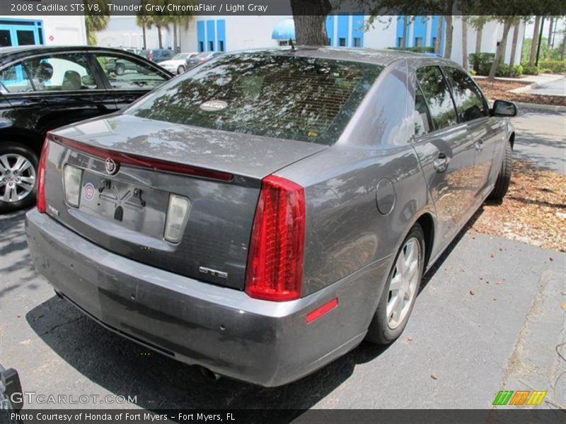 Thunder Gray ChromaFlair / Light Gray 2008 Cadillac STS V8