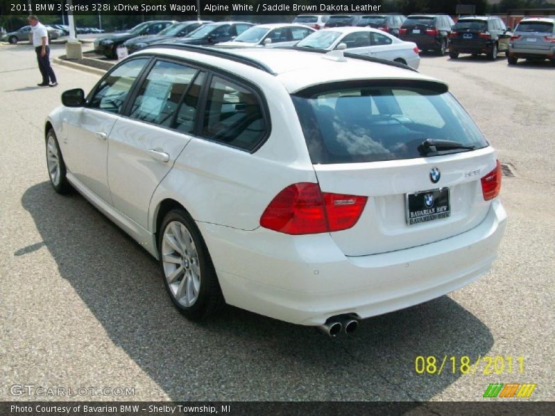 Alpine White / Saddle Brown Dakota Leather 2011 BMW 3 Series 328i xDrive Sports Wagon
