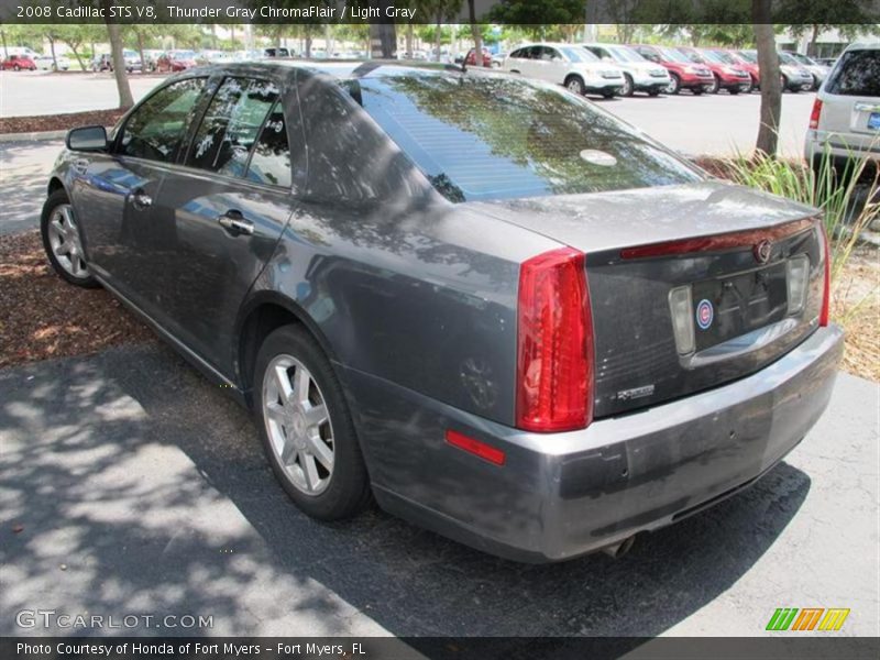 Thunder Gray ChromaFlair / Light Gray 2008 Cadillac STS V8