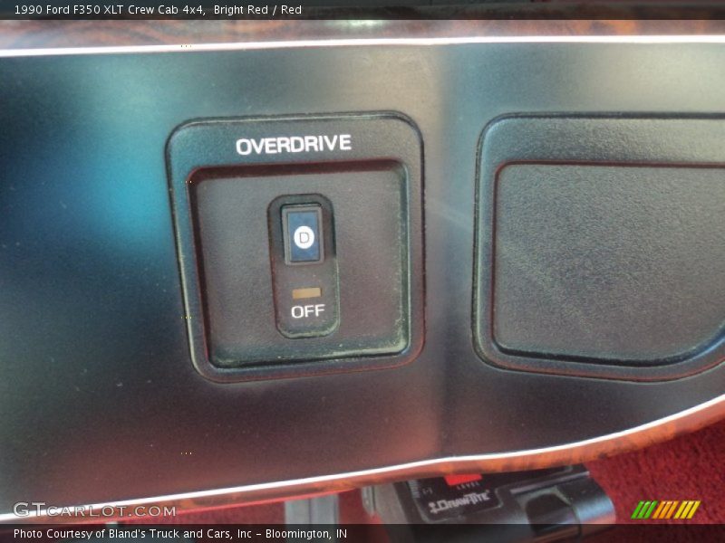 Bright Red / Red 1990 Ford F350 XLT Crew Cab 4x4
