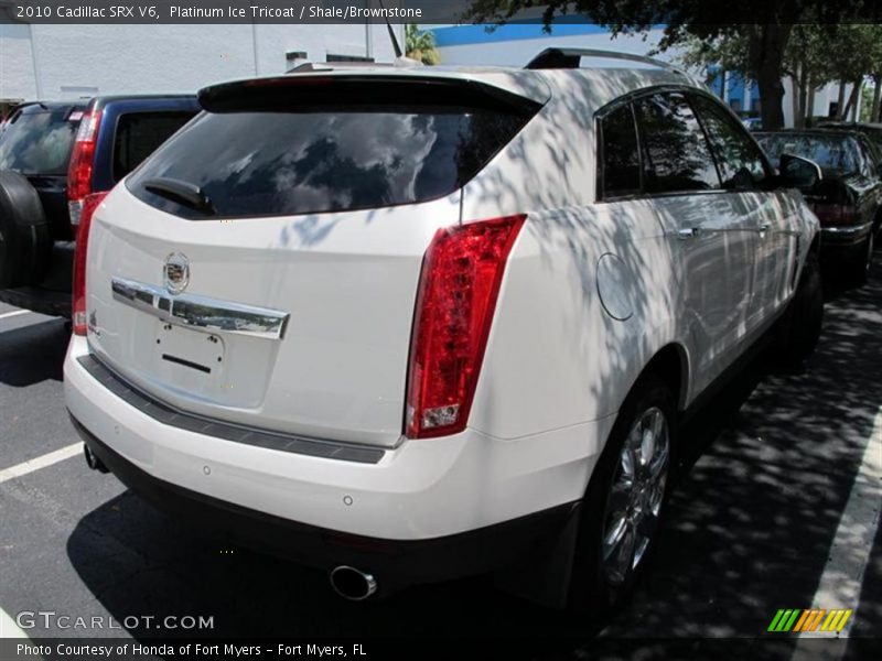 Platinum Ice Tricoat / Shale/Brownstone 2010 Cadillac SRX V6