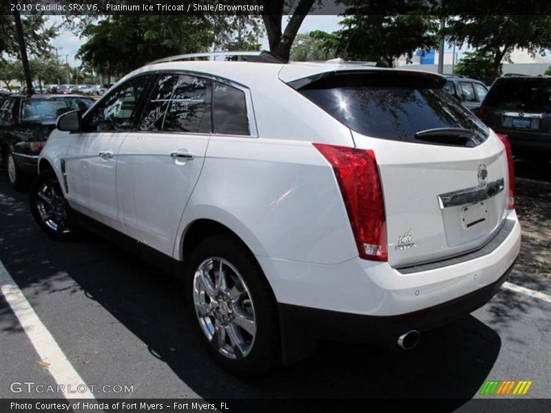 Platinum Ice Tricoat / Shale/Brownstone 2010 Cadillac SRX V6
