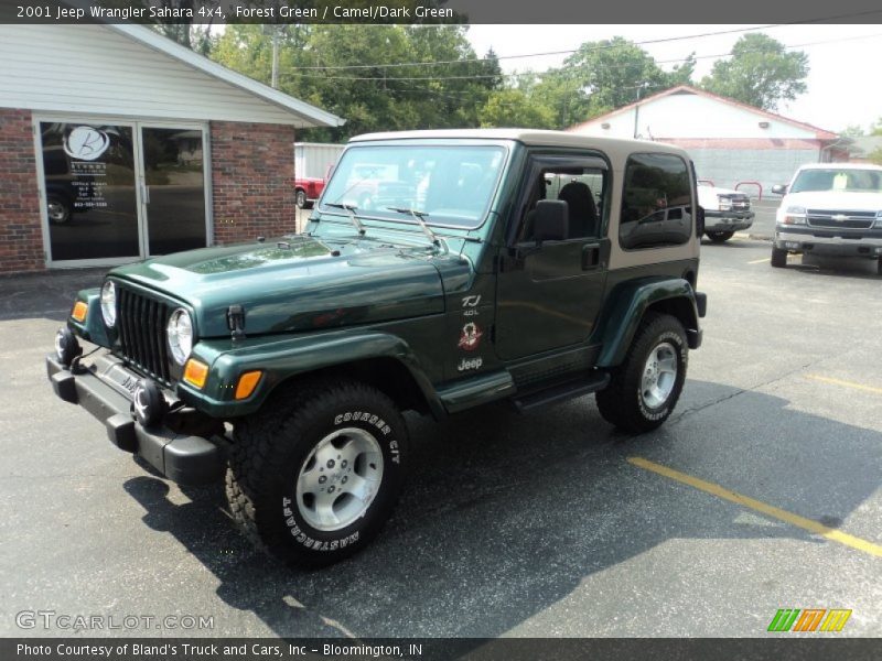 Forest Green / Camel/Dark Green 2001 Jeep Wrangler Sahara 4x4