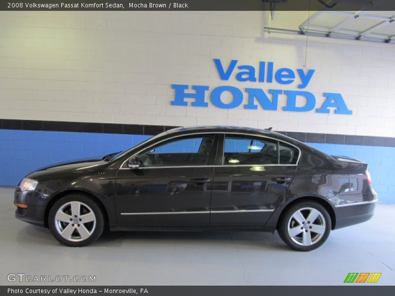 Mocha Brown / Black 2008 Volkswagen Passat Komfort Sedan