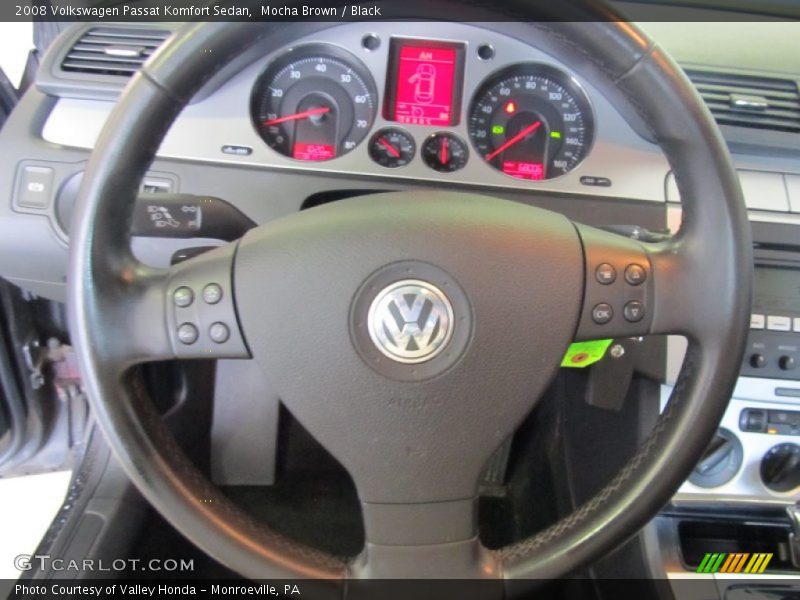 Mocha Brown / Black 2008 Volkswagen Passat Komfort Sedan