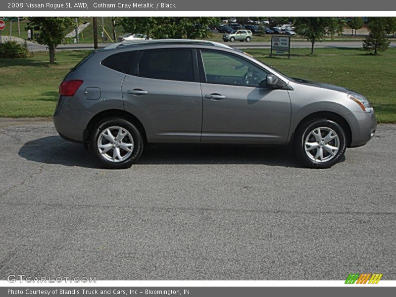 Gotham Gray Metallic / Black 2008 Nissan Rogue SL AWD