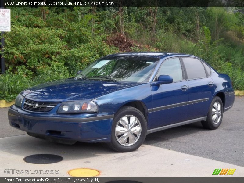 Superior Blue Metallic / Medium Gray 2003 Chevrolet Impala