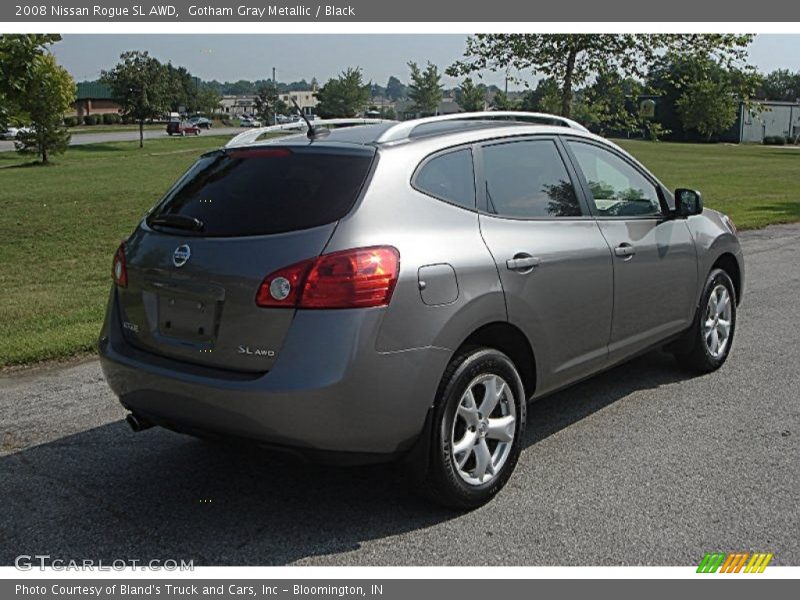 Gotham Gray Metallic / Black 2008 Nissan Rogue SL AWD