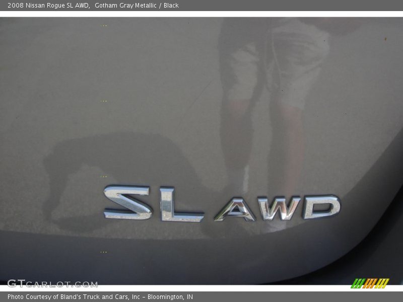 Gotham Gray Metallic / Black 2008 Nissan Rogue SL AWD