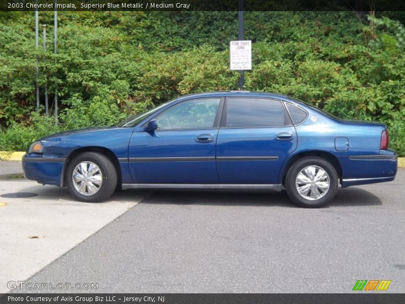 Superior Blue Metallic / Medium Gray 2003 Chevrolet Impala